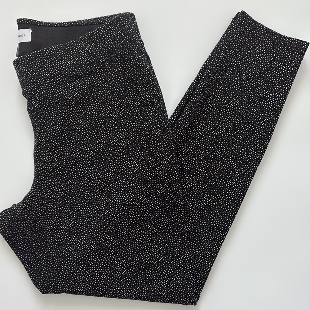 Old Navy Black Leggings with White Dots